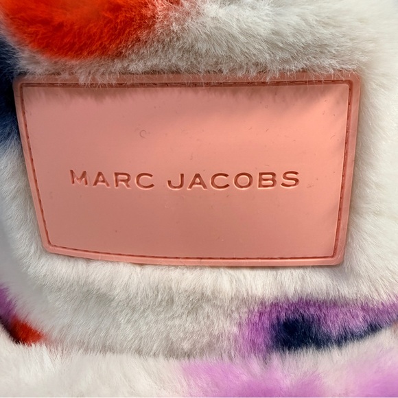 Marc Jacobs Kids Fleece White Multicolor Logo Bucket Hat Beanie Size 56cm - Picture 2 of 11